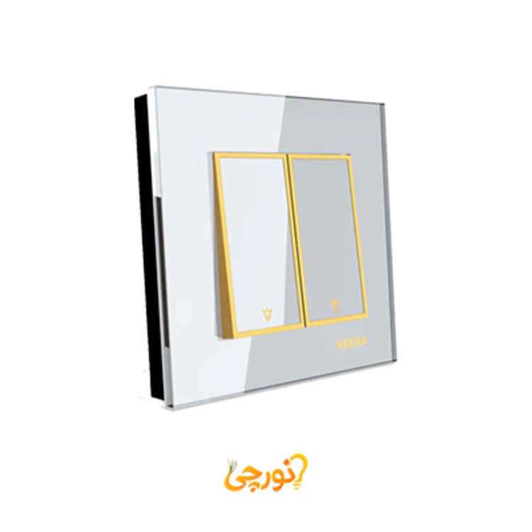 کلید دو پل مدل امگا ویرا سفید