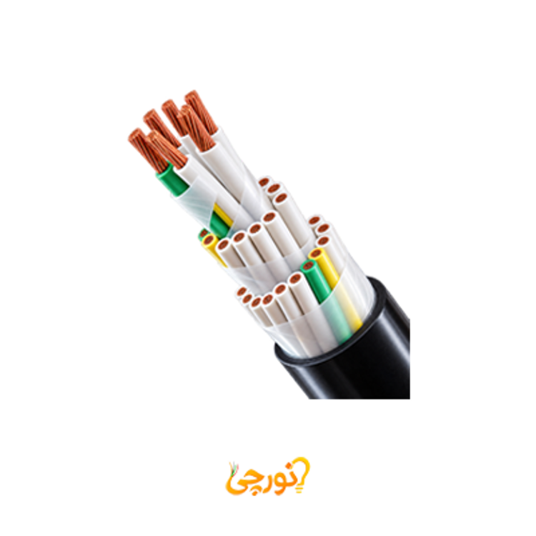  کابل کنترل افشان 7در1.5 لوشان مشکی