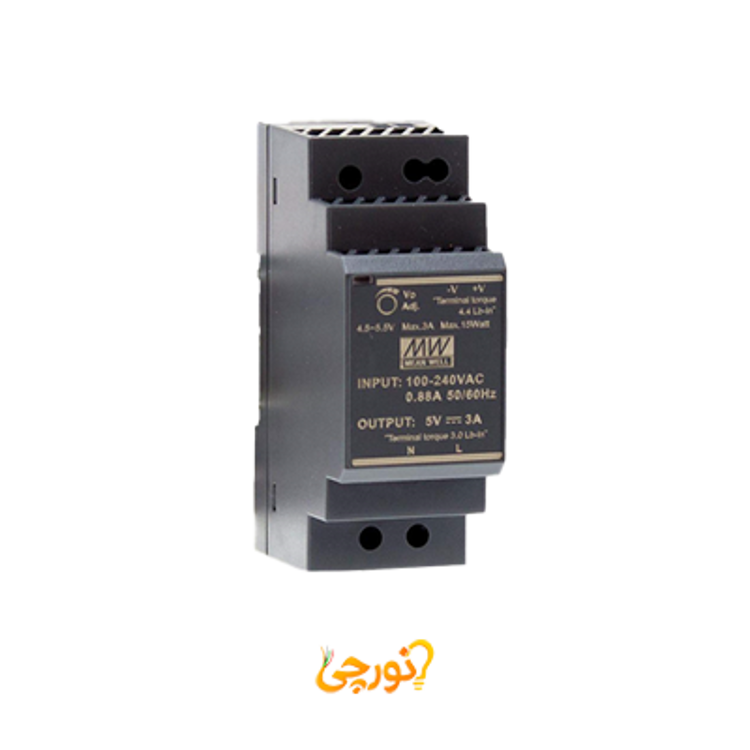منبع تغذیه سوئیچینگ ریلی HDR-30-24 مین ول