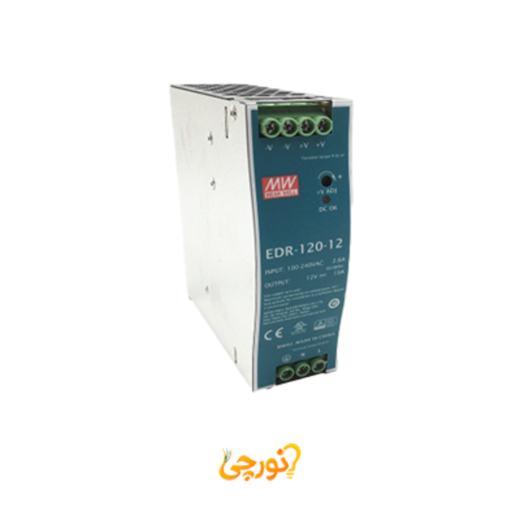 منبع تغذیه سوئیچینگ ریلی EDR-120-12 مین ول