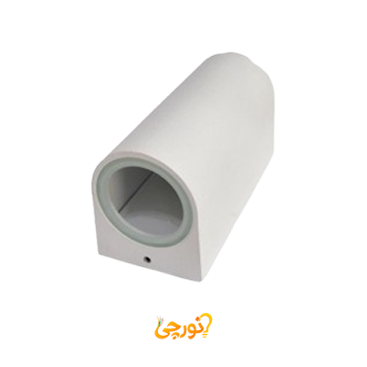 چراغ دکوراتیو یک طرفه نیم گرد سرپیچ GU10 زمرد نور ZNE.W.110-2