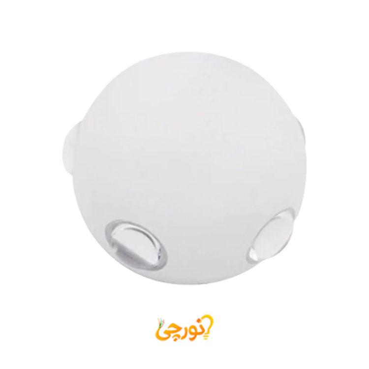 چراغ دیواری دکوراتیو 6 وات یکتا افروز مدل AL-037 رنگ سفید