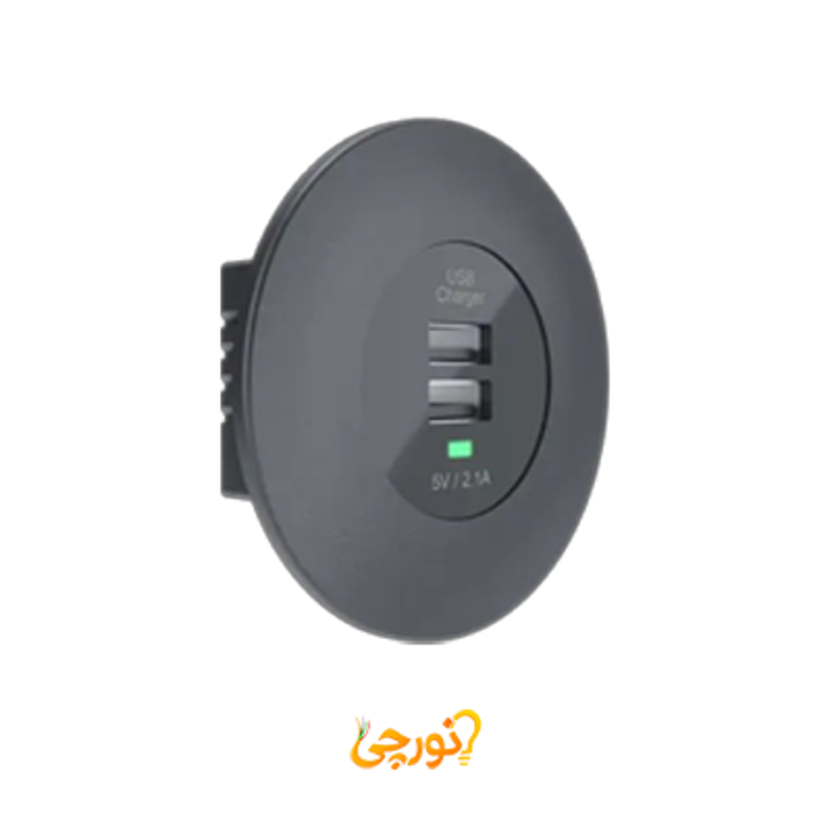 شارژر USB توکار فکتور مدل BUC2 از بغل