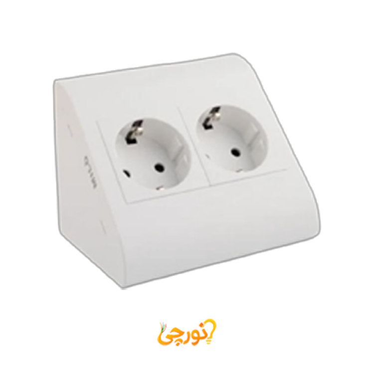 پریز روکار کنجی میلو 1064 سفید