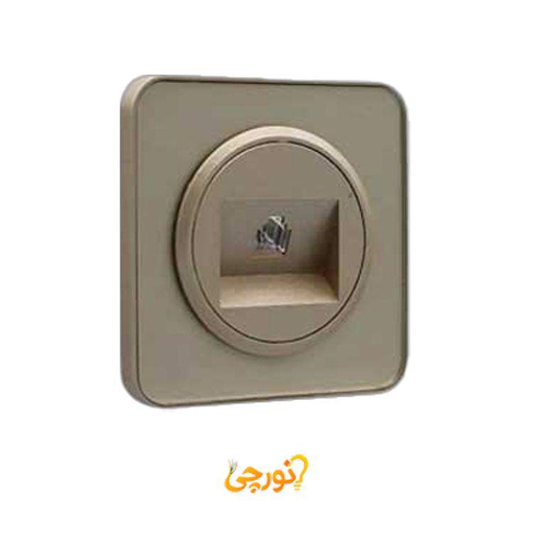 سوکت تلفن تک ایران الکتریک اسپیناس پلکسی-بژ
