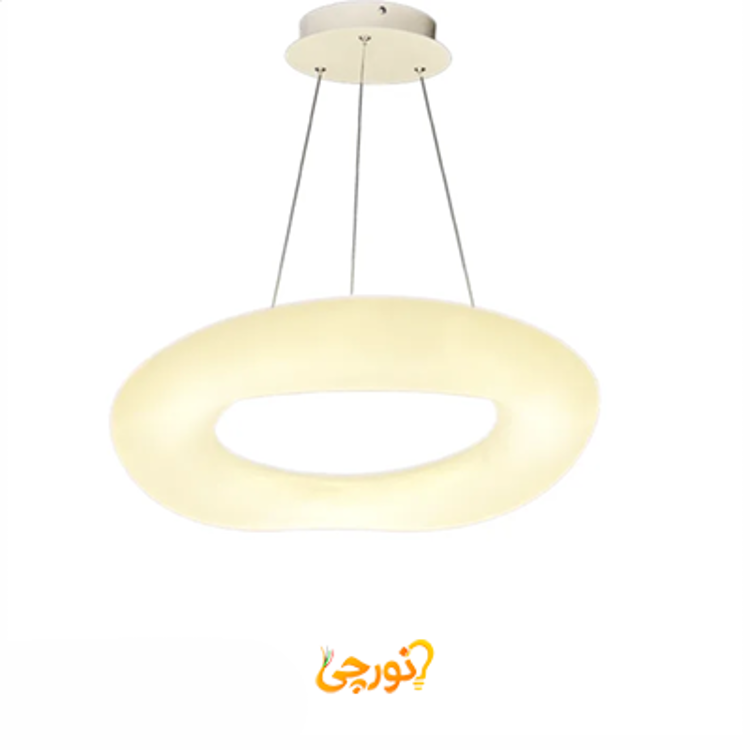 لوستر اس ام دی SMD خور مدل ابری یک طبقه ریموت دار