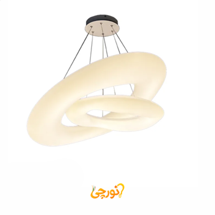 لوستر اس ام دی SMD خور مدل ابری دو طبقه ریموت دار