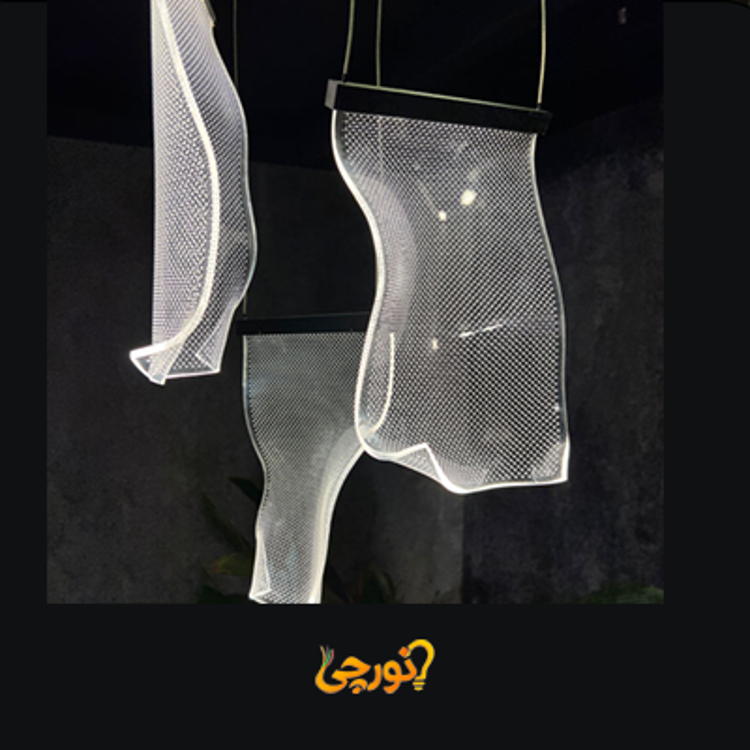  لوستر مدرن اس ام دی SMD خور سه شاخه گرد پاییز