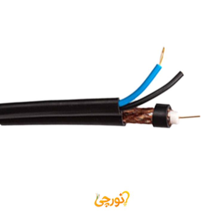 کابل RG59 تکی با مغزی 0.6 با شیلد 64 ری افشان