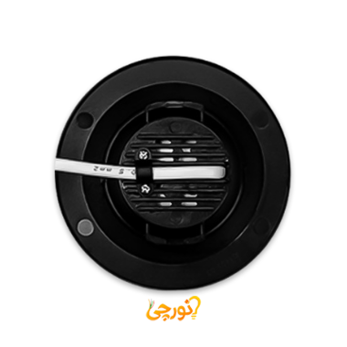 چراغ سقفی توكار ديپ اكونومی بدنه مشكی گرد برش 9 و 10 سانت 6 وات EDC