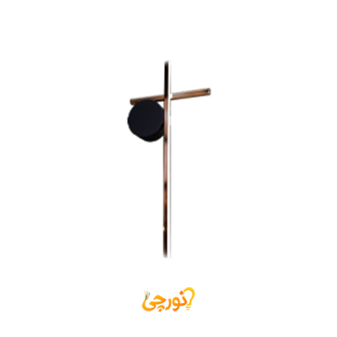 چراغ دیواری دکوراتیو رزگلد آفتابی ستاره شمال