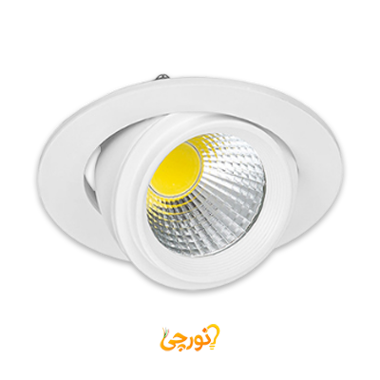 چراغ سقفی توکار پریسکوپی برش 9 سانت 7 وات EDC