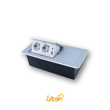 پریز توکار میلو ۱۰۲۴ | شارژ بی‌سیم Qi، USB