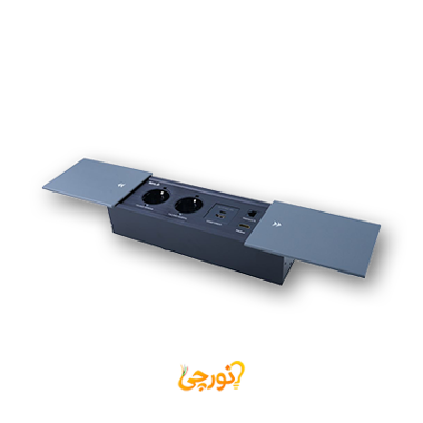 پریز توکار کشویی میلو ۱۰۳۷ | USB، HDMI، شبکه
