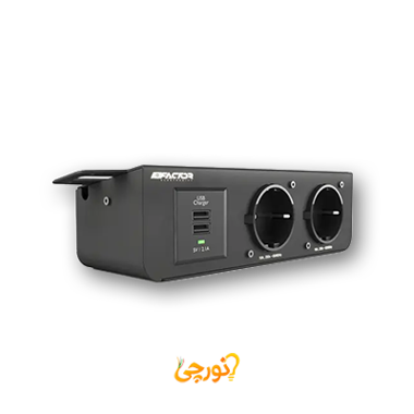 پریز روکار فکتور UPO2 | USB، نور لایت