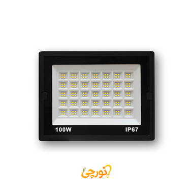 پروژکتور ۱۰۰W شبکه‌ای روشن الکتریک | OSRAM، IP67