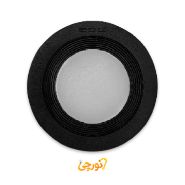 چراغ سقفی توکار دیپ اکونومی بدنه مشکی گرد برش 9 و 10 سانت 6 وات EDC