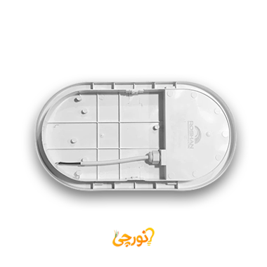 چراغ 24 وات روشن الکتریک مدل IP65 بیضی روکار